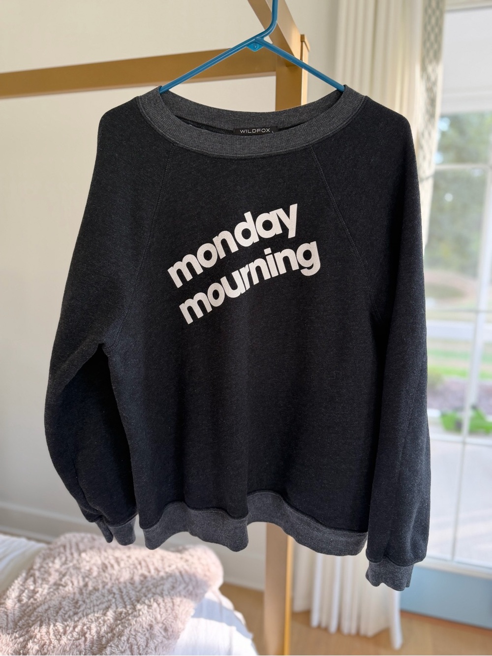 Wildfox 'Monday Mourning' Black Crewneck Sweatshirt